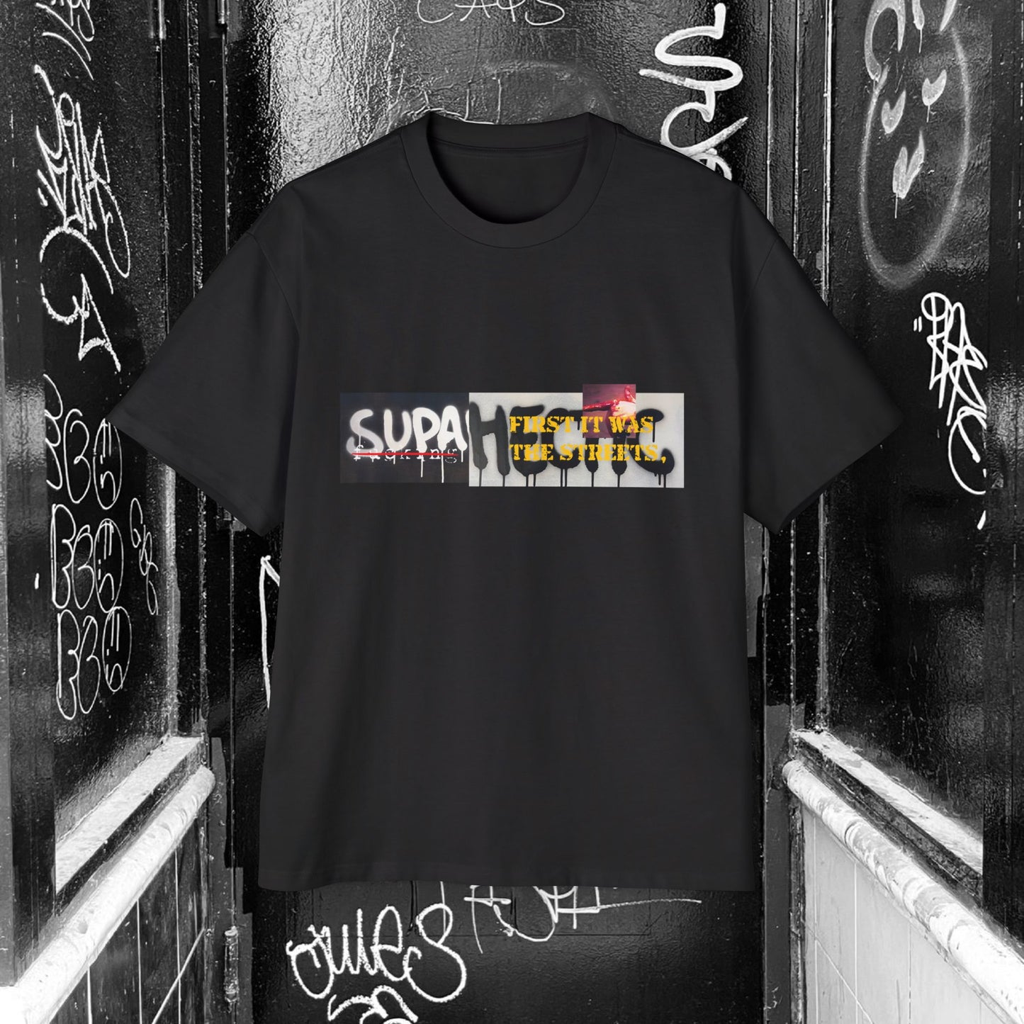 supalimited  01.04 - first it was the streets - supahectic heavy tee