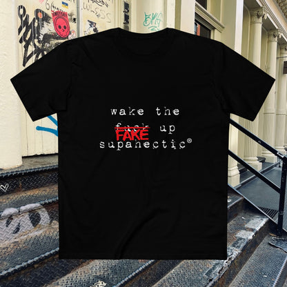 wake the fake up 01.02 - supahectic staple tee